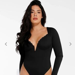 Elegant Black Women's Bodysuit